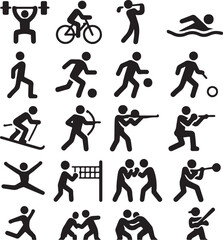 sport icons set