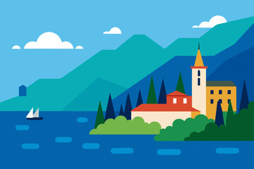 castle in the mountains