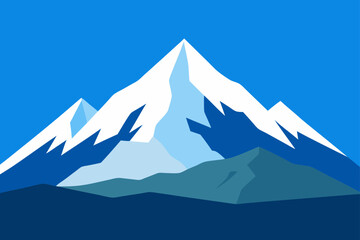 mountain landscape vector illustration