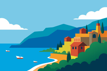 Obraz premium castle in the sea