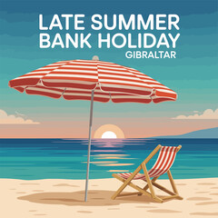 Late Summer Bank Holiday Gibraltar Beach Relaxation