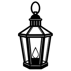 street lamp isolated on white