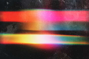 light leak overlay effect with scratch dust and motion blur rainbow light leaks,retro noisy film...