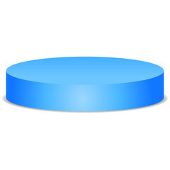 Blue Podium Display Product Placement Design Template Vector
