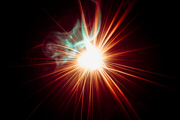 Fototapeta premium stars, explosion of sparks, electric flower, blot of light