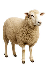 Fototapeta premium Gentle Grazing Sheep high quality realistic image.