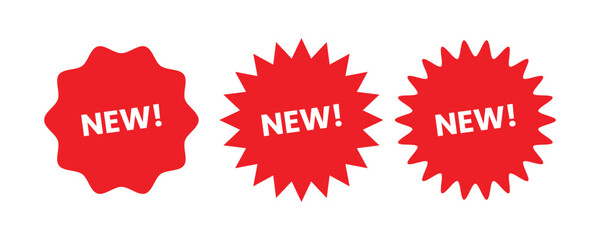 New sale promotion product label badge vector illustration. offer, discount, retail design element