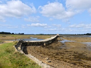 Ile-d'Arz, August 2025: Hiking around Ile-d'Arz in the Gulf of Morbihan in Brittany - View of the sea