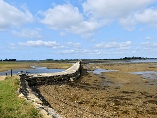 Ile-d'Arz, August 2025: Hiking around Ile-d'Arz in the Gulf of Morbihan in Brittany - View of the sea