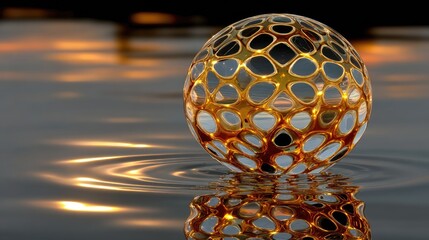 Mosaic Sphere Reflection