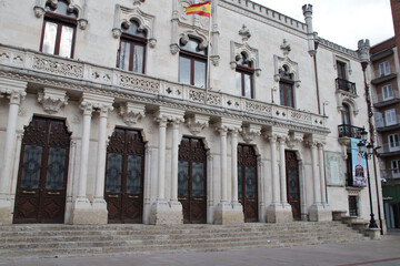 old hall (capitania palace) in burgos in spain 