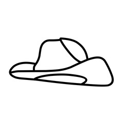 cowboy hat vector icon
