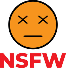 Vector illustration of NSFW