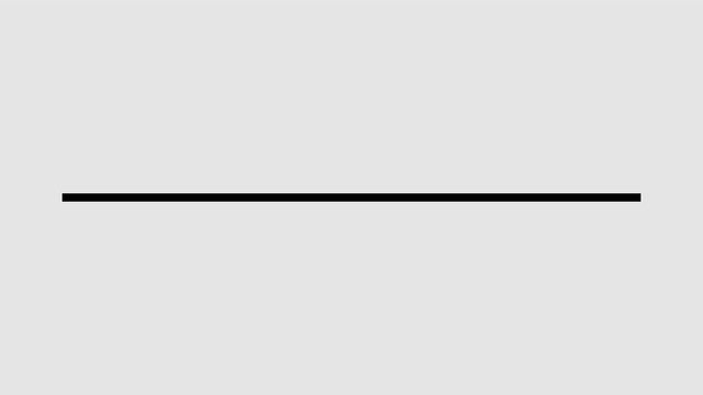 Straight line graphic animation. Alpha channel. Transparent background motion design. 4K resolution