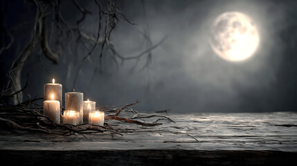 spooky halloween night