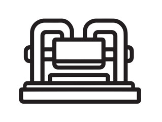 Professional 3D Printer Resin Icon with Clean Vector Detailing