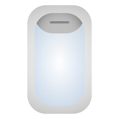 Illustration of an Airplane Window View