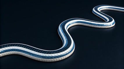 Fototapeta premium Fluid design for a frictionless future, a digital journey unfolds.