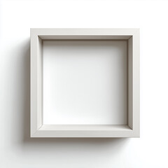 Minimalist picture frame with white insert