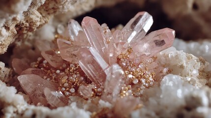Quartz Crystal Cluster Formation