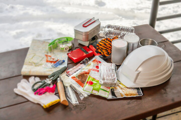 防災避難キット　Disaster emergency kit