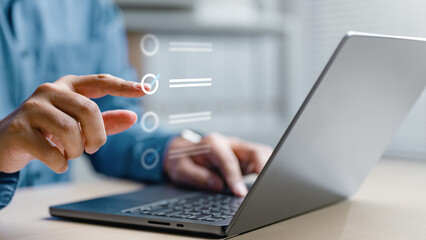 Checklist business report concept. Check mark opinion. Tick checkbox survey. Checkmark.