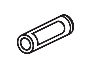 Stylish Blacklight Tube Icon Modern Science Vector Artwork