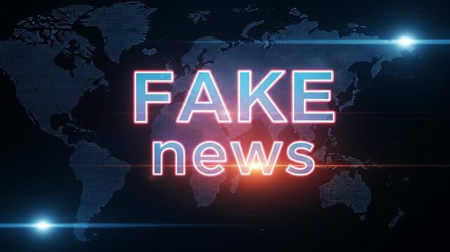 Fake news global digital broadcast misinformation propaganda - Powered by Adobe