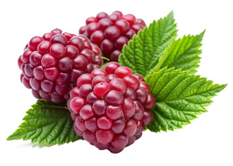 Loganberry isolated on white background