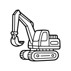 Excavator working on construction site during daylight hours with busy machinery and ongoing projects