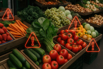 Dirty dozen pesticides exposure fresh produce market food safety awareness urban environment consumer health risks