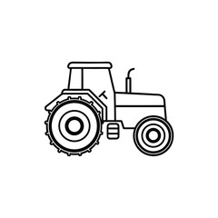 Tractor silhouette vector art design