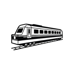 Train silhouette vector art design