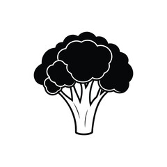 Broccoli silhouette vector art design