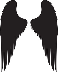 vector illustration of wings