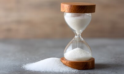 hourglass filled with sugar instead of sand