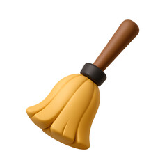 3D Witch Broom Icon