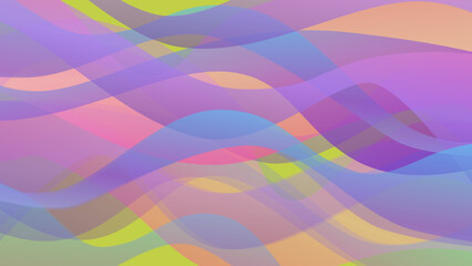 Purple, blue, green and pink abstract colorful vector background with pink and blue waves. Digital dynamic gradient wallpaper. Luxury backdrop. 