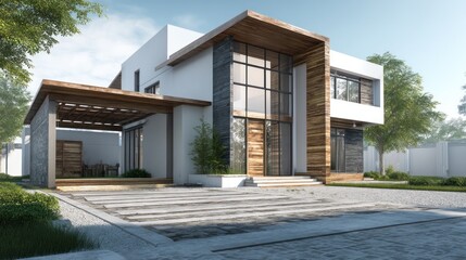 Modern house exterior