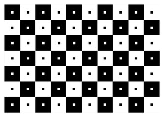 geometric pattern: black and white double squares background 