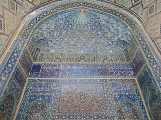 ウルグベク・メドレセのムカルナス（ウズベキスタン：サマルカンド）