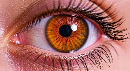 human red eye close up