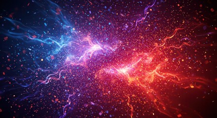 Fototapeta premium A captivating display of energetic forces, an abstract background of light and power creating a vibrant and dynamic design