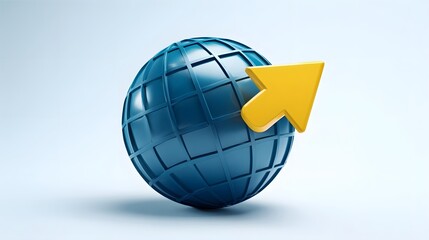 Global internet access and connectivity symbol