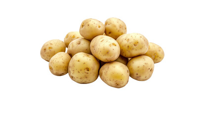 Pile of Fresh Potatoes: A visually appealing still life featuring a collection of fresh, raw potatoes. The image highlights the natural, earthy tones and textures, appealing to those who value simple.
