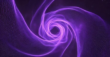 Abstract purple vortex with swirling lines, creating a sense of depth and motion. - Powered by Adobe