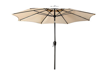 Obraz premium Elegant garden umbrella with neutral textile canopy product photo high detail
