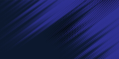 Obraz premium Abstract blue color pattern gradient grunge texture background. Dots pop art comics sport style. Blue dark background