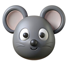Cute Cartoon Mouse Character Illustration