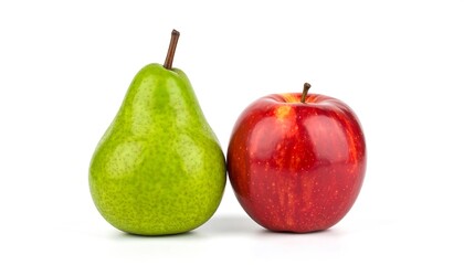 Fresh fruit, pear and apple